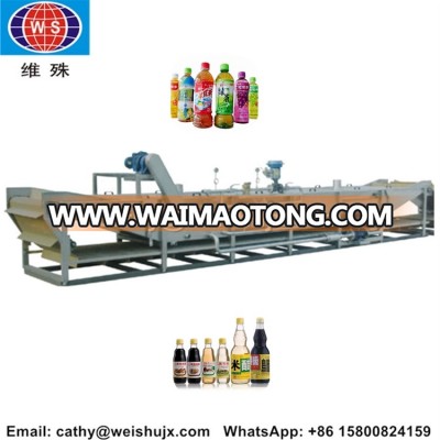 stepless speed adjustment water retort consecutive sterilizer for glass jars